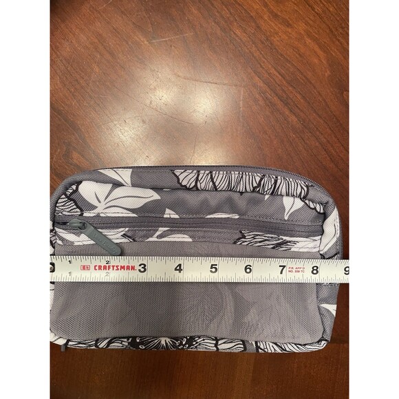 Vera‎ Bradley Moon Shadow Meadow Gray White Black Tech Bag Travel Pouch - Picture 7 of 8